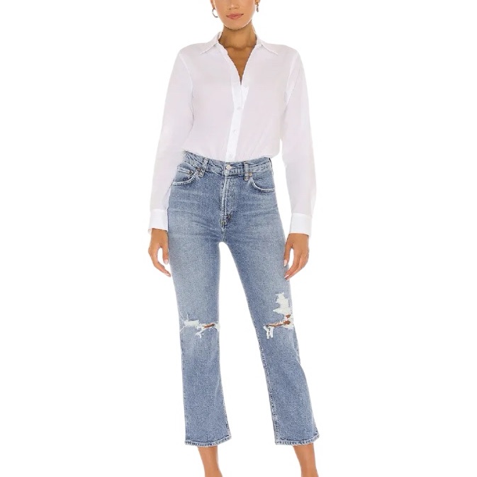 Agolde Wilder Mid Rise Straight Leg Jeans In Whiplash